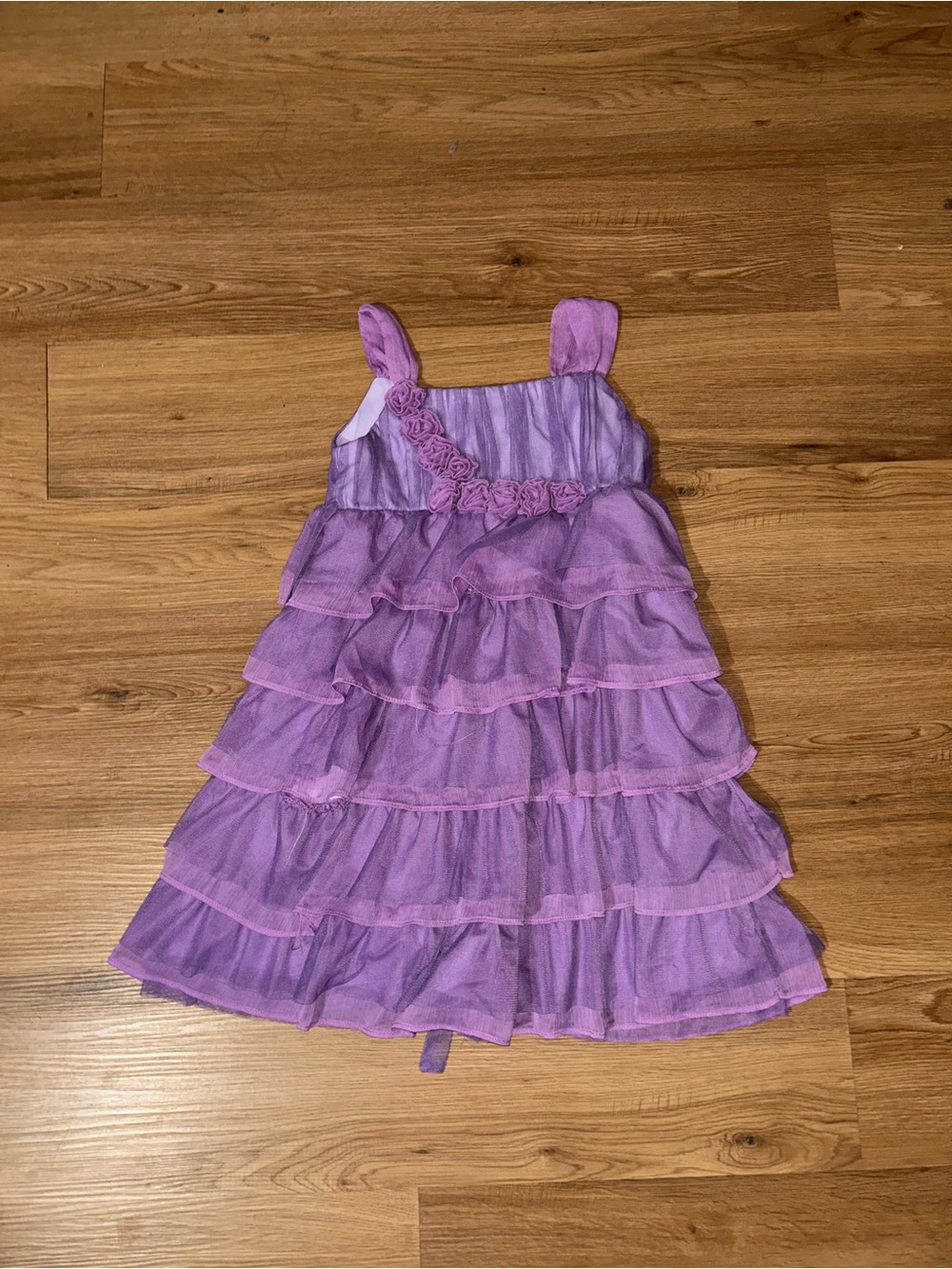 Isobella & Chloe Lilac Girls Dress with Purple Accents